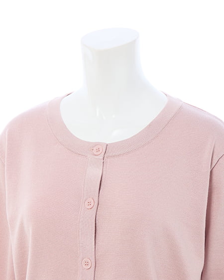 INGNI（イング） プレート付ニットカーディガン ﾋﾟﾝｸ