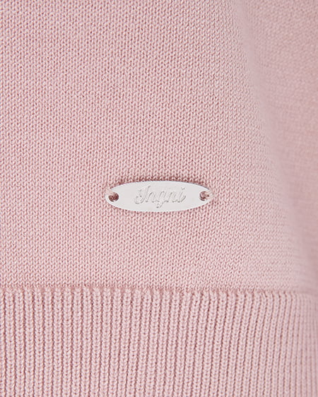 INGNI（イング） プレート付ニットカーディガン ﾋﾟﾝｸ