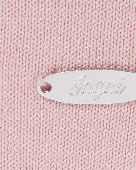 INGNI（イング） プレート付ニットカーディガン ﾋﾟﾝｸ