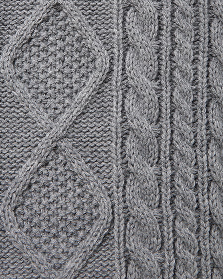 INGNI（イング） ケーブルビッグニットパーカー ｸﾞﾚｰ