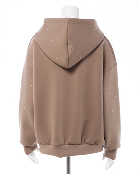 INGNI（イング） ビジュー付ダンボールジップパーカー ﾓｶ