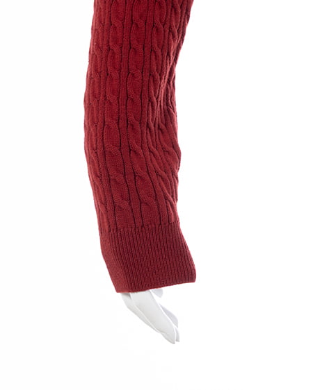 INGNI(イング) 金ボタンケーブルニットカーディガン アカ