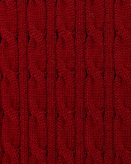 INGNI(イング) 金ボタンケーブルニットカーディガン アカ