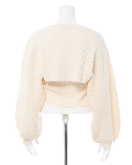 INGNI（イング） ケーブルボレロニットアンサンブル ｱｲﾎﾞﾘｰ