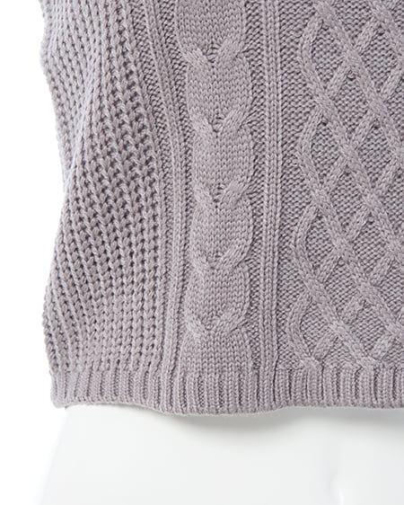 INGNI（イング） ケーブルボレロニットアンサンブル ｸﾞﾚｰ