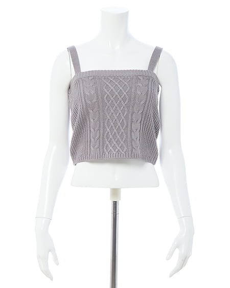 INGNI（イング） ケーブルボレロニットアンサンブル ｸﾞﾚｰ