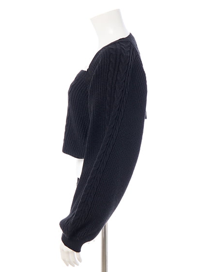 INGNI（イング） ケーブルボレロニットアンサンブル ｸﾛ