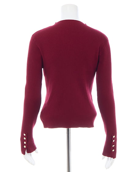 INGNI（イング） ボトル袖金ボタンニット ﾎﾞﾙﾄﾞｰ