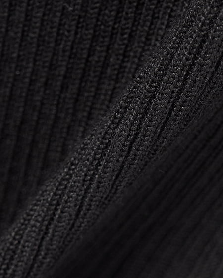 INGNI（イング） 襟付ボウタイニット ｸﾛ