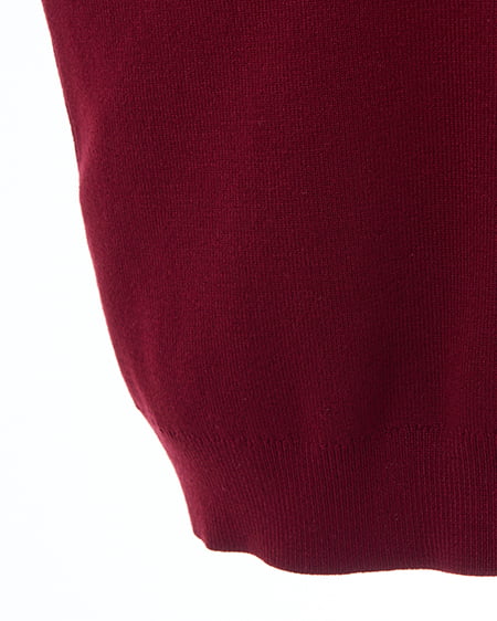 INGNI(イング) 肩開きリボンニット ボルドー