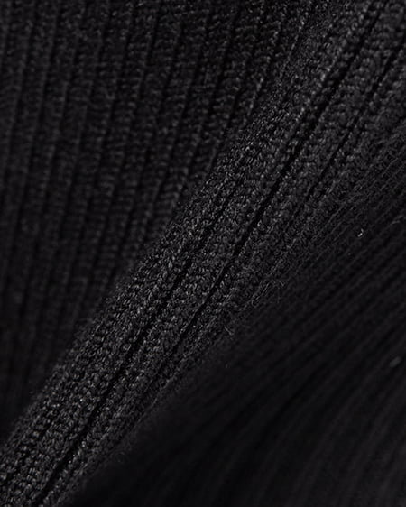 INGNI(イング) フロントギャザーニット クロ