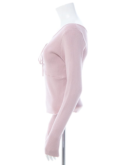 INGNI(イング) フロントギャザーニット ピンク