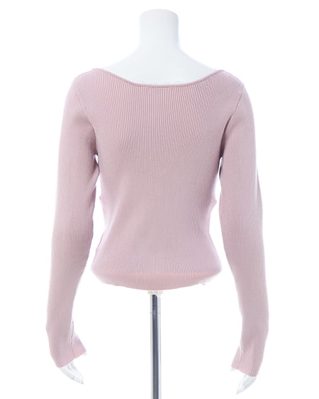 INGNI(イング) フロントギャザーニット ピンク