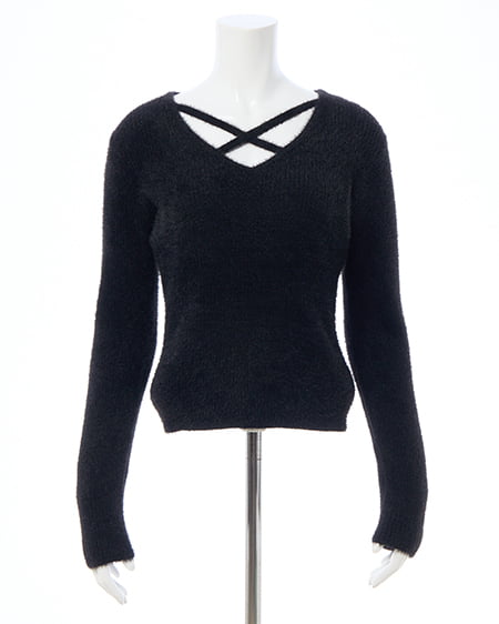 INGNI（イング） フェザークロスニット ｸﾛ