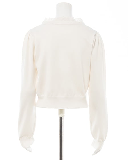 INGNI（イング） レースボウタイニット ｱｲﾎﾞﾘｰ