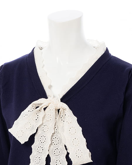 INGNI（イング） レースボウタイニット ｺﾝ