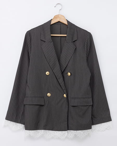 【WEB限定】【9／29 2時までの限定価格】レースフリルテーラードジャケット