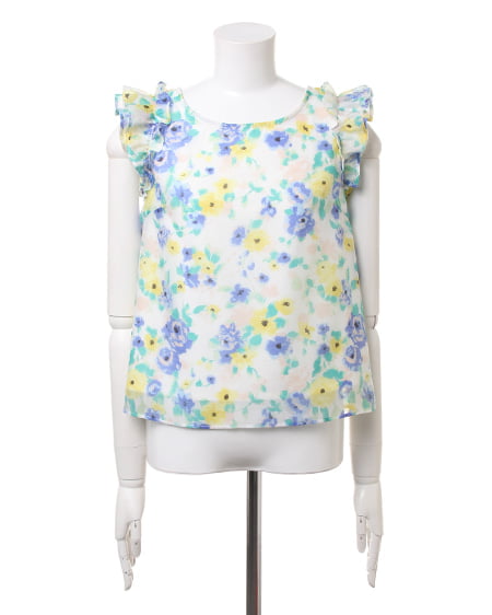 INGNI（イング） オパール水彩花TOPS ｲｴﾛｰ/ﾊﾅ