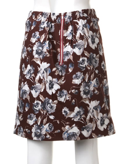 INGNI（イング） 花柄タックコクーンスカート ﾎﾞﾙﾄﾞｰ