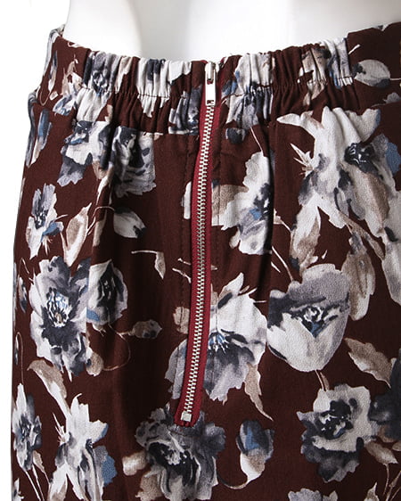 INGNI（イング） 花柄タックコクーンスカート ﾎﾞﾙﾄﾞｰ