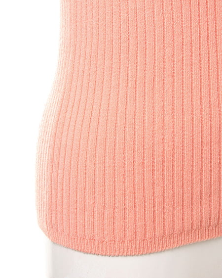 INGNI（イング） 衿ビジューリブニット長袖 ﾋﾟﾝｸ/ｵﾚﾝｼﾞ