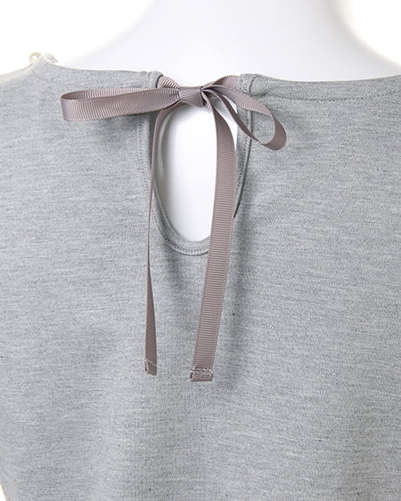 INGNI（イング） 袖口フリルカットTOPS ｸﾞﾚｰ