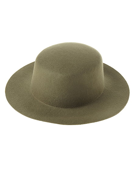 allamanda(アラマンダ) フェルトカンカン帽 カーキ