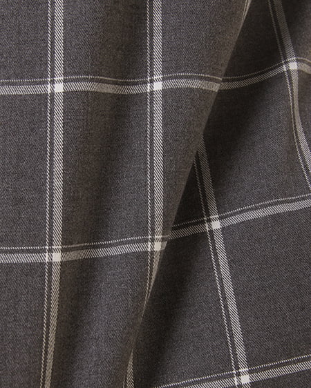 INGNI(イング) アソートチェック裾レースサックワンピース グレー