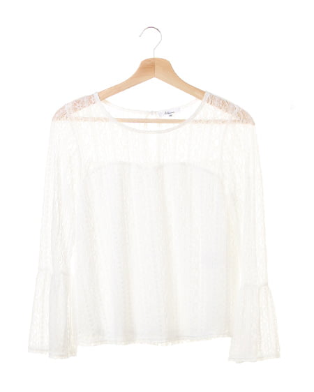 【WEB限定商品】レースフレア袖TOPS