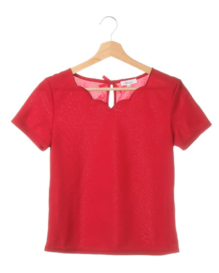 スカラップ衿カットTOPS