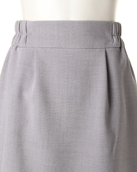 INGNI(イング) Backラッフルリボンタイトスカート グレー