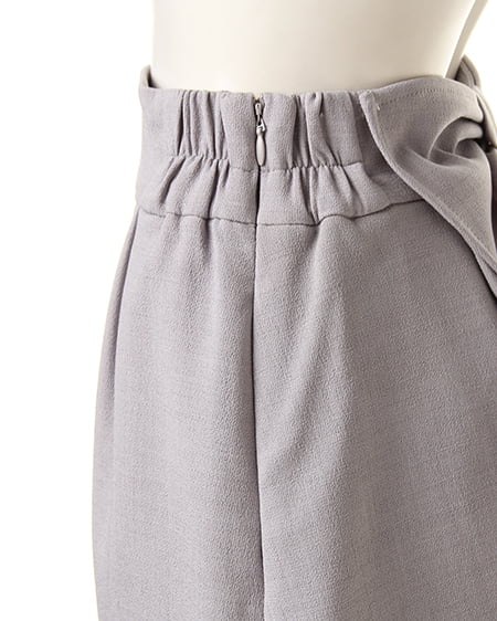 INGNI(イング) Backラッフルリボンタイトスカート グレー