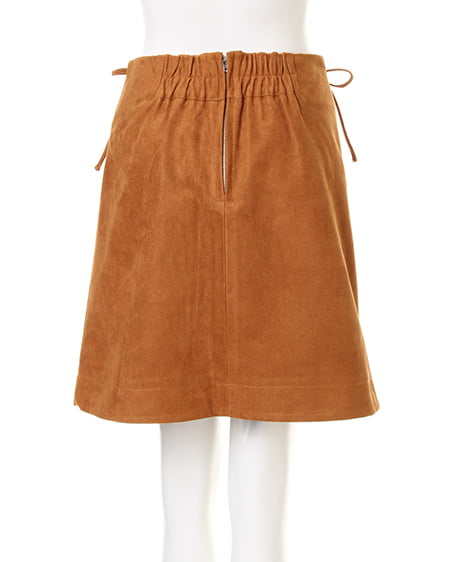 INGNI(イング) レースUP台形/スカート キャメル