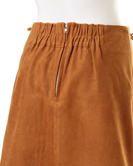 INGNI(イング) レースUP台形/スカート キャメル