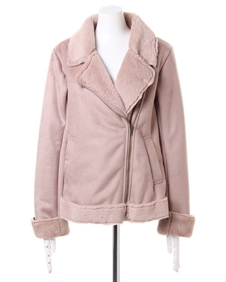 INGNI(イング) ボンディングライダース ピンクベージュ