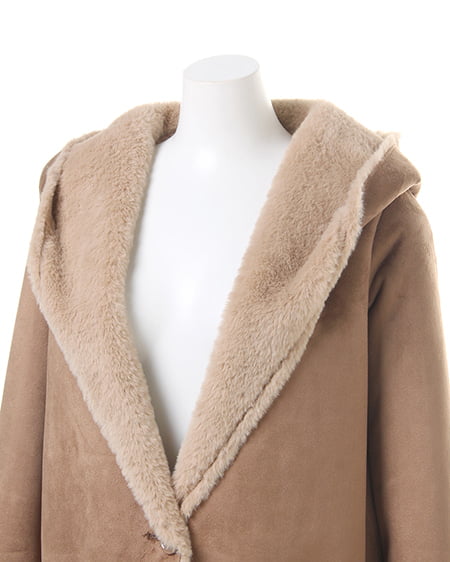 INGNI（イング） ボンディングフーディガン ｷｬﾒﾙ