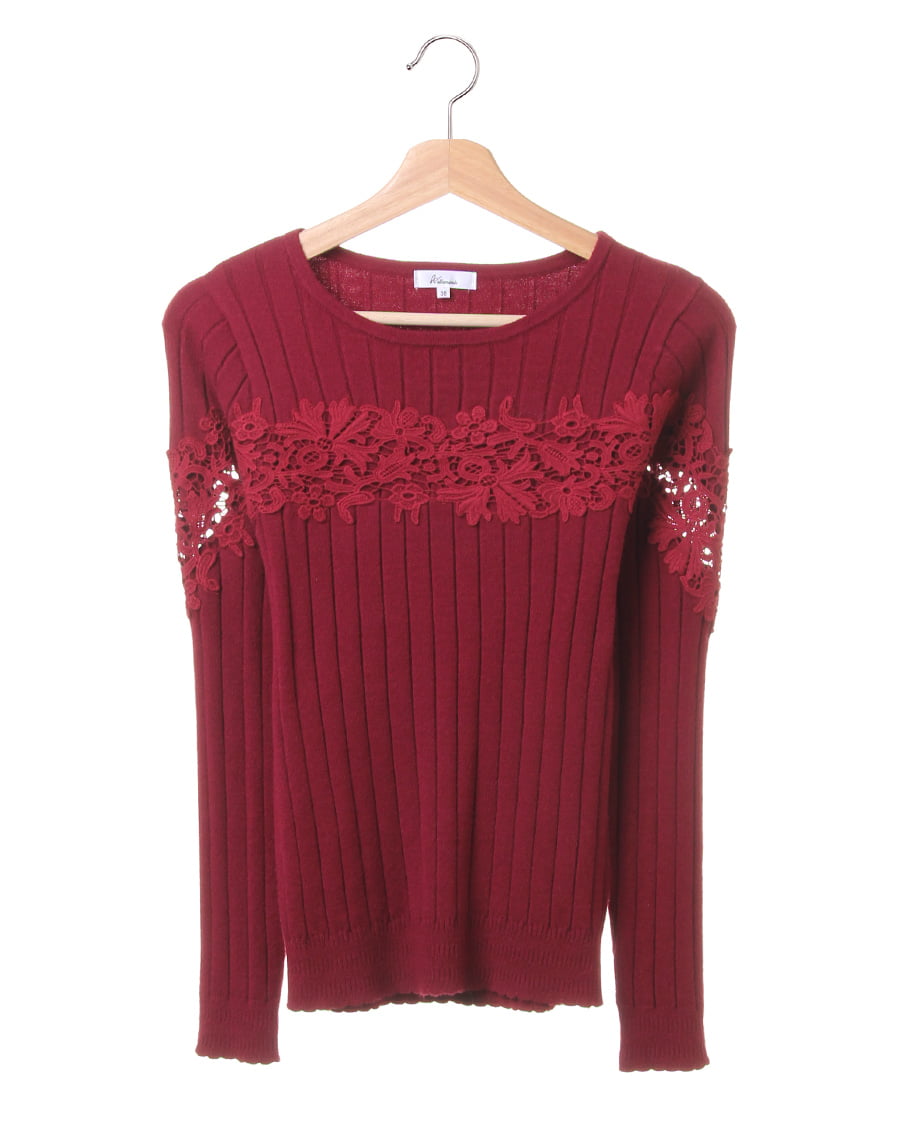 レース切替リブニット｜allamanda(アラマンダ) 公式通販｜INGNI STORE