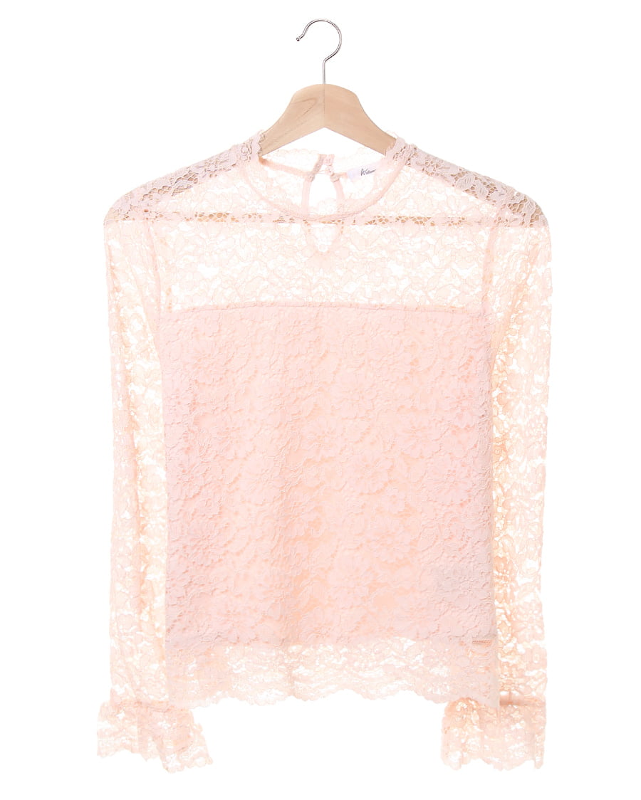 プチハイネックレース長袖トップス｜allamanda(アラマンダ) 公式通販