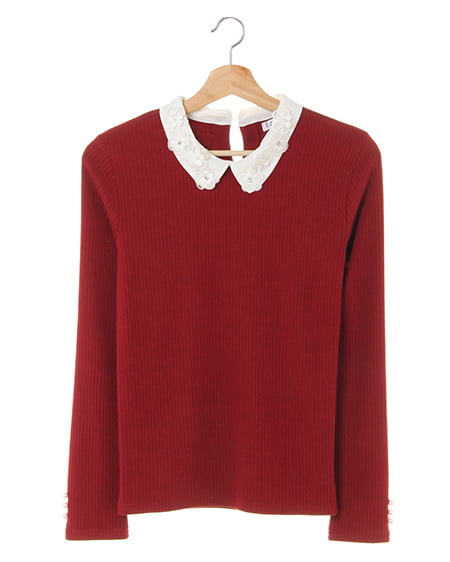 リブ襟付き長袖／トップス｜allamanda(アラマンダ) 公式通販｜INGNI STORE