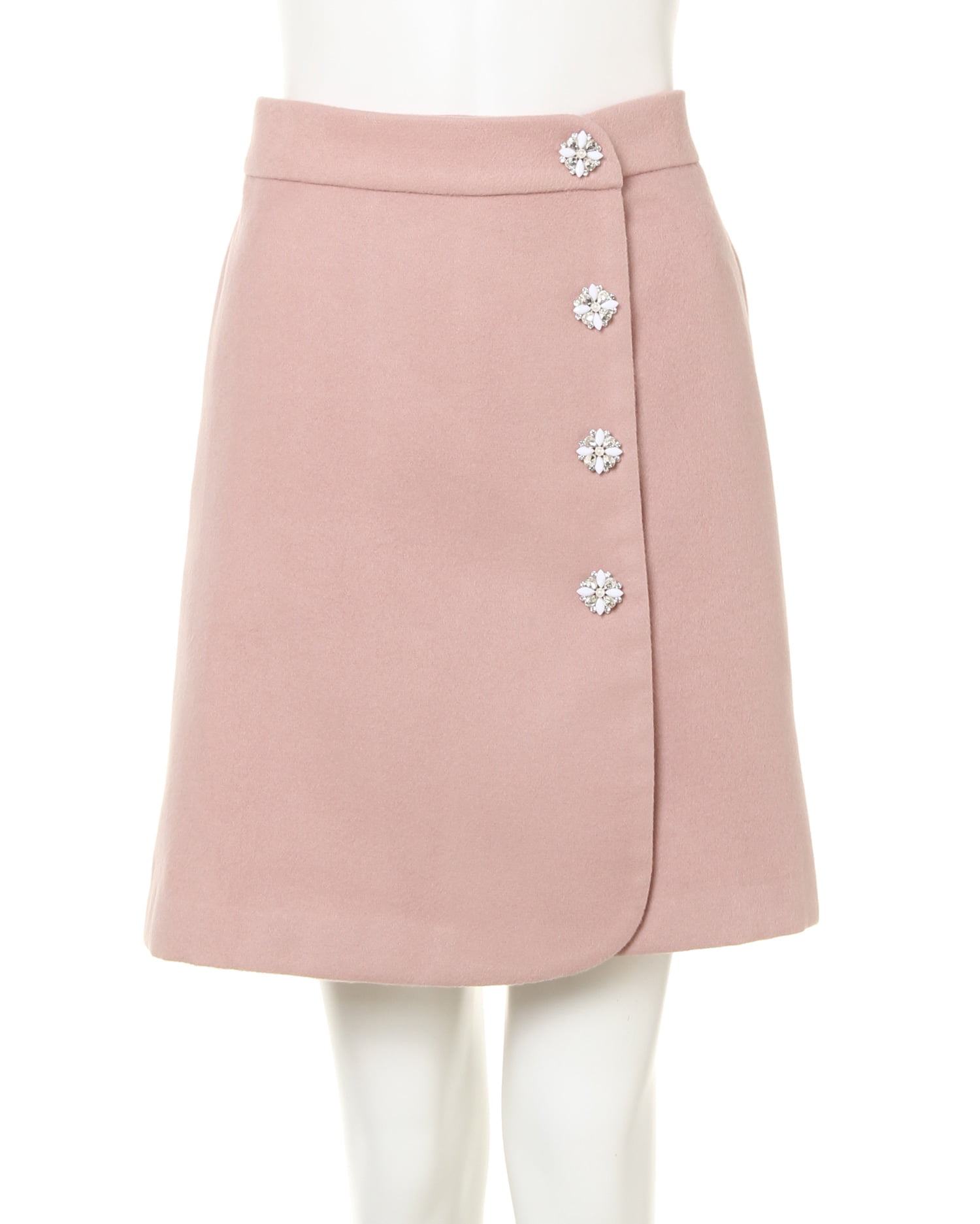 新品　ルネ　スカート　ピンク　32 ヂェン先生の日常着｜薄地ロングスカート コーラルピンク