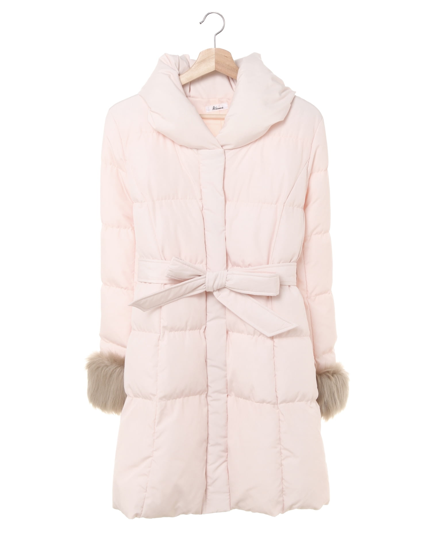 袖口ファー／ショール襟エコダウンコート｜allamanda(アラマンダ) 公式