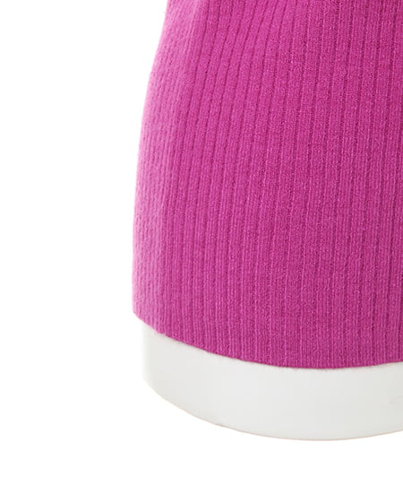 INGNI（イング） 装飾付ハイネックトップス ﾗﾍﾞﾝﾀﾞｰ/ﾋﾟﾝｸ