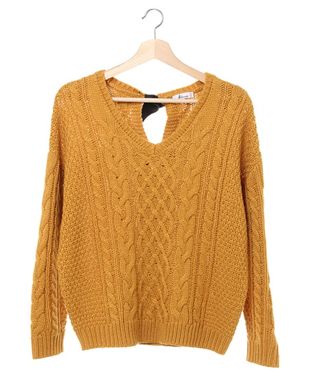 ケーブルBACKリボンニット｜allamanda(アラマンダ) 公式通販｜INGNI STORE