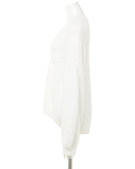 INGNI(イング) フェザー装飾ニット オフホワイト