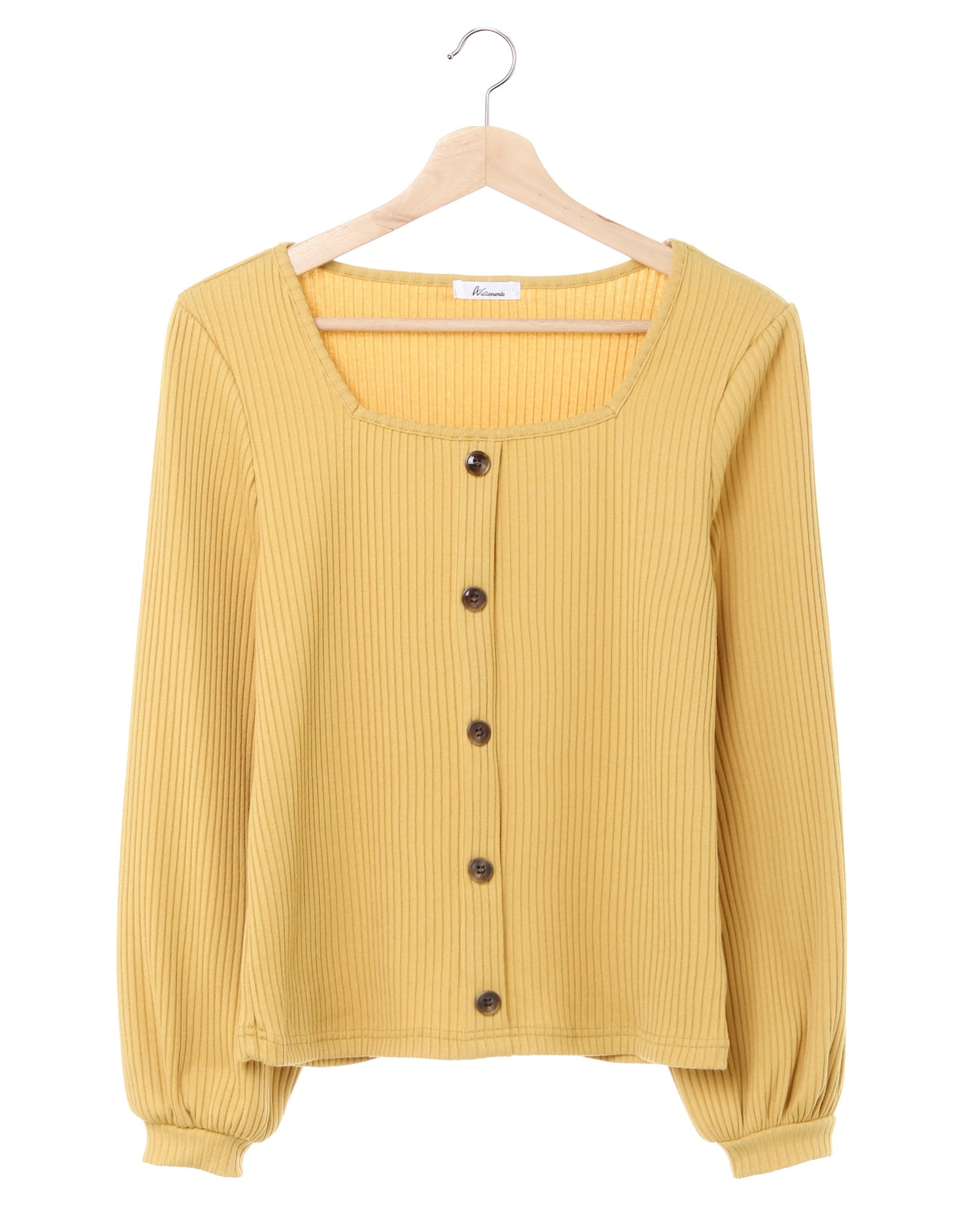 前ボタン／リブトップス｜allamanda(アラマンダ) 公式通販｜INGNI STORE