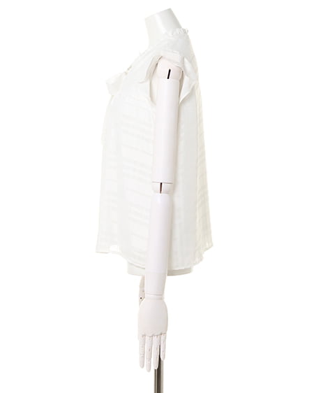 INGNI（イング） シアーボウタイ／トップス ｵﾌﾎﾜｲﾄ