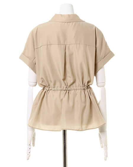 INGNI（イング） ドロストサファリ／シャツ ﾍﾞｰｼﾞｭ