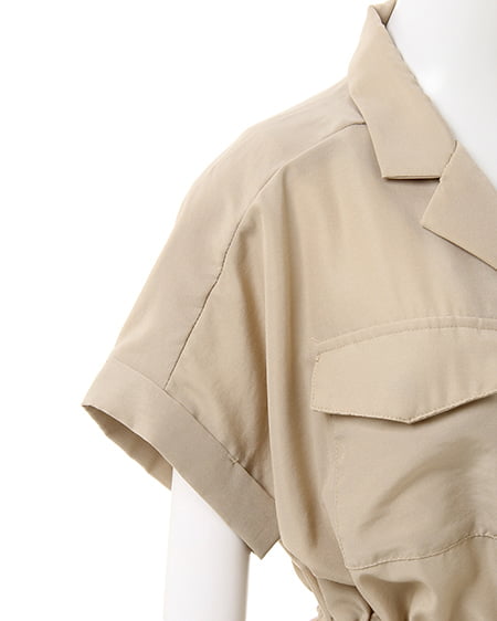 INGNI（イング） ドロストサファリ／シャツ ﾍﾞｰｼﾞｭ