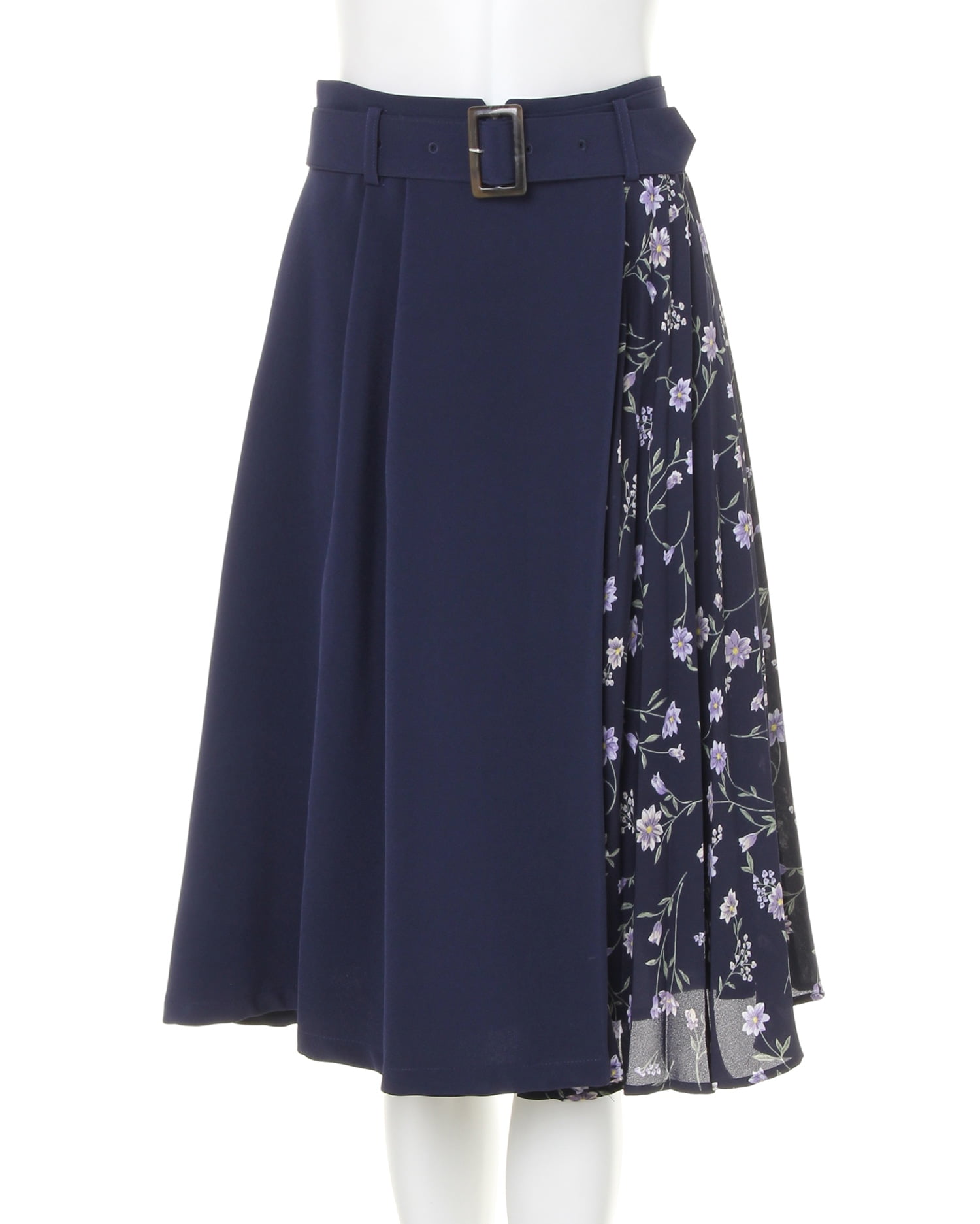 花柄プリーツ切替スカート｜allamanda(アラマンダ) 公式通販｜INGNI STORE