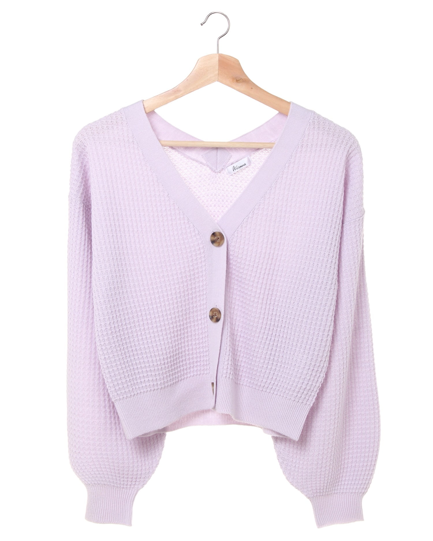 ショート丈ワッフルカーディガン｜allamanda(アラマンダ) 公式通販